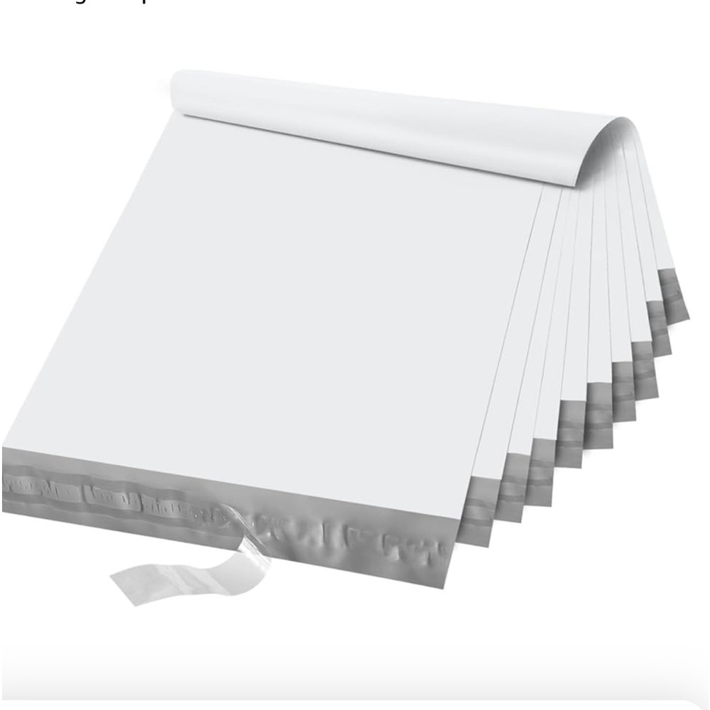 Large Poly Mailers 19x24 Inch 100 Pack,Self Adhesive Shipping Mailing Bags White